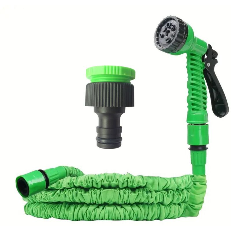 foto del prodotto aiperq tubo da giardino estensibile 30 m 100 piedi, tubo flessibile per acqua con 7 modalit di spruzzo, anti perdite, adatto per giardino,