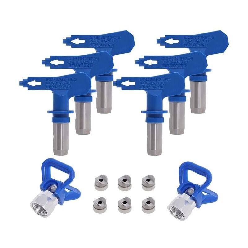 foto del prodotto aiperq ugello a spruzzo airless reversibile, 2 protezioni per sede ugello, accessori per ugelli airless per pistole a spruzzo ad alta pressione