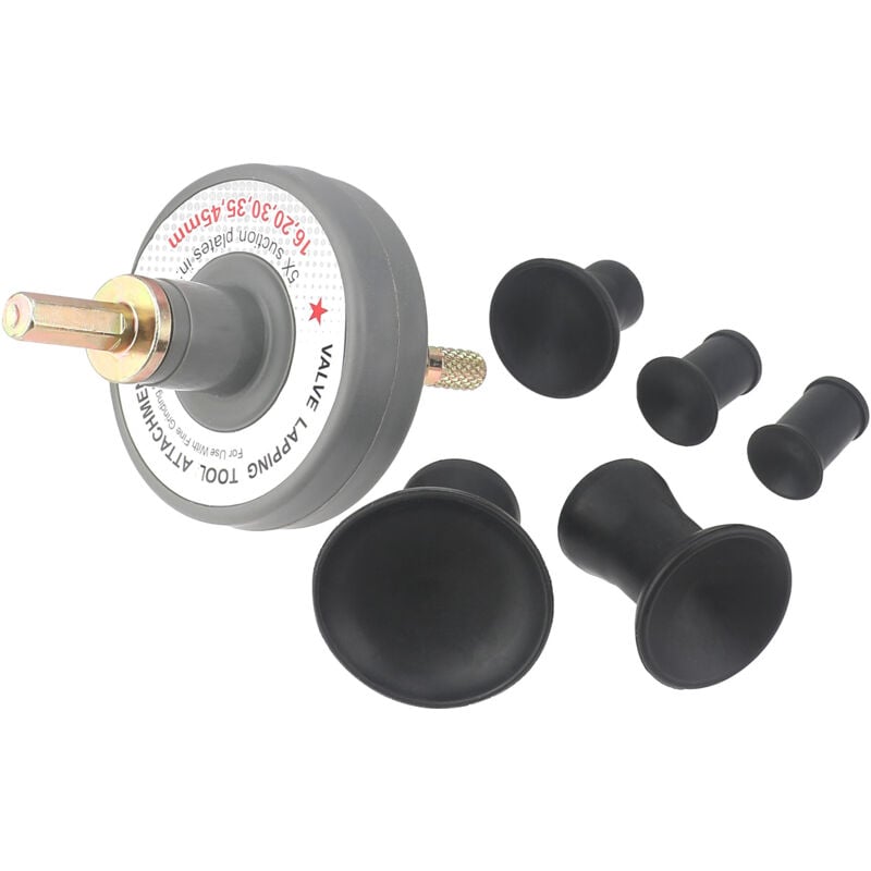 foto del prodotto aiperq utensile per lappatura valvole con 5 piastre di aspirazione da 1000 giri min a 1250 giri min universale per la rettifica di piccoli motori