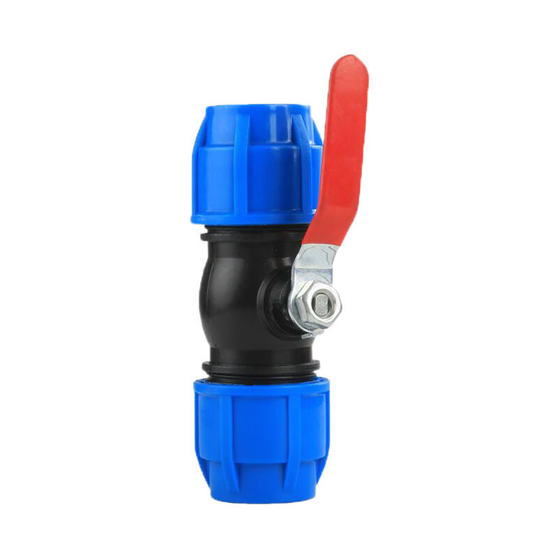 foto del prodotto aiperq valvola a sfera a sgancio rapido in plastica 32 maniglia in ferro, anima in acciaio raccordi per tubi da 32 mm a 32 mm adatti per tubi in