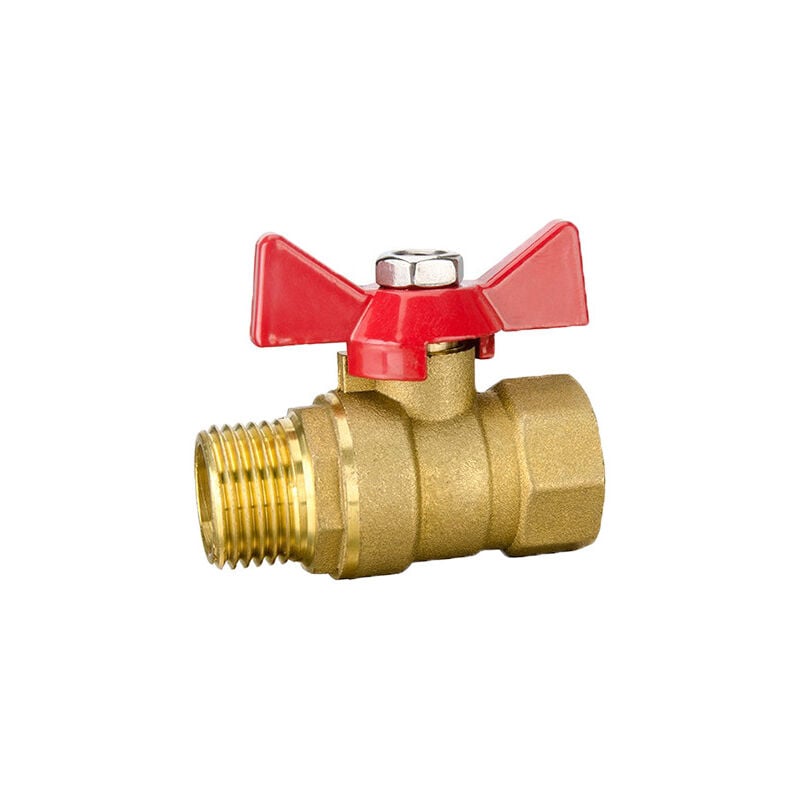 foto del prodotto aiperq valvola a sfera maschio femmina maniglia a farfalla flusso d acqua ottimale passaggio completo tenuta rinforzata e facile manutenzione