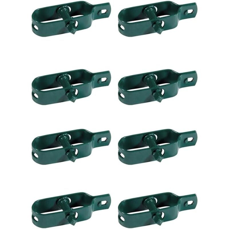 foto del prodotto aiperq verde, confezione da 8, set tenditore per filo con rivestimento in plastica per rete di recinzione, stendibiancheria, tenditore per palo da