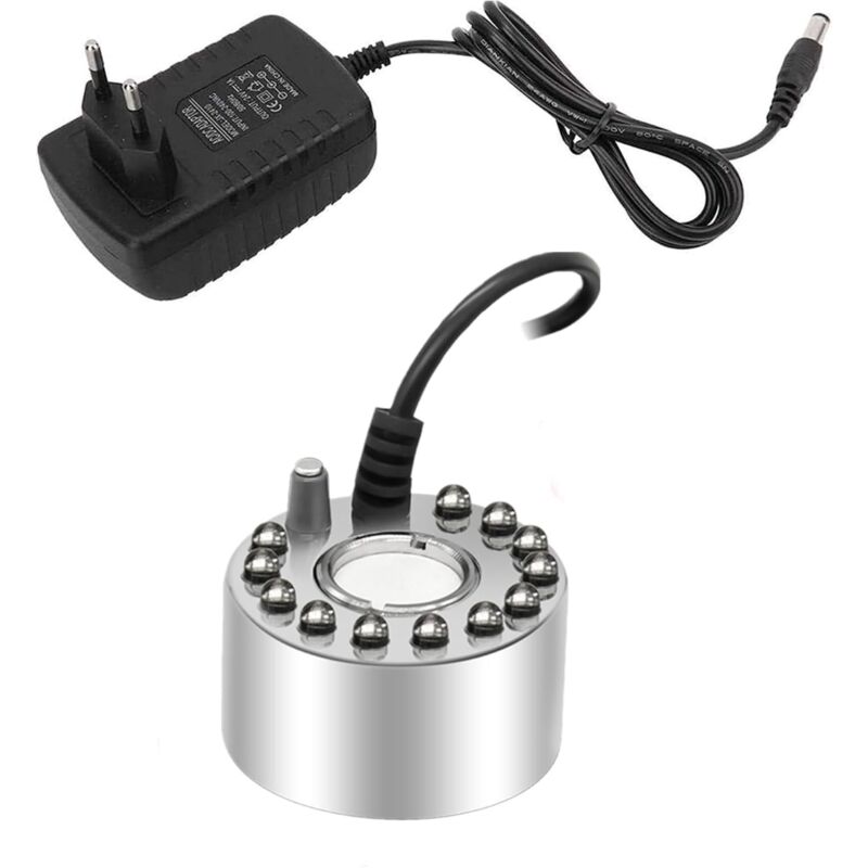 foto del prodotto aiperq ymyny 12 led fontana interna mist maker, piccolo mist maker per laghetto, umidificatore d aria perfetto per fontana d acqua, laghetto,