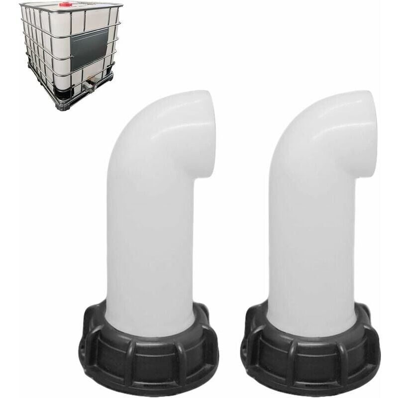 foto del prodotto aiperq ymyny 2 pezzi valvola ugello serbatoio acqua, valvola serbatoio acqua, adattatore serbatoio acqua ibc 60mm, per serbatoio ibc morto bianco 