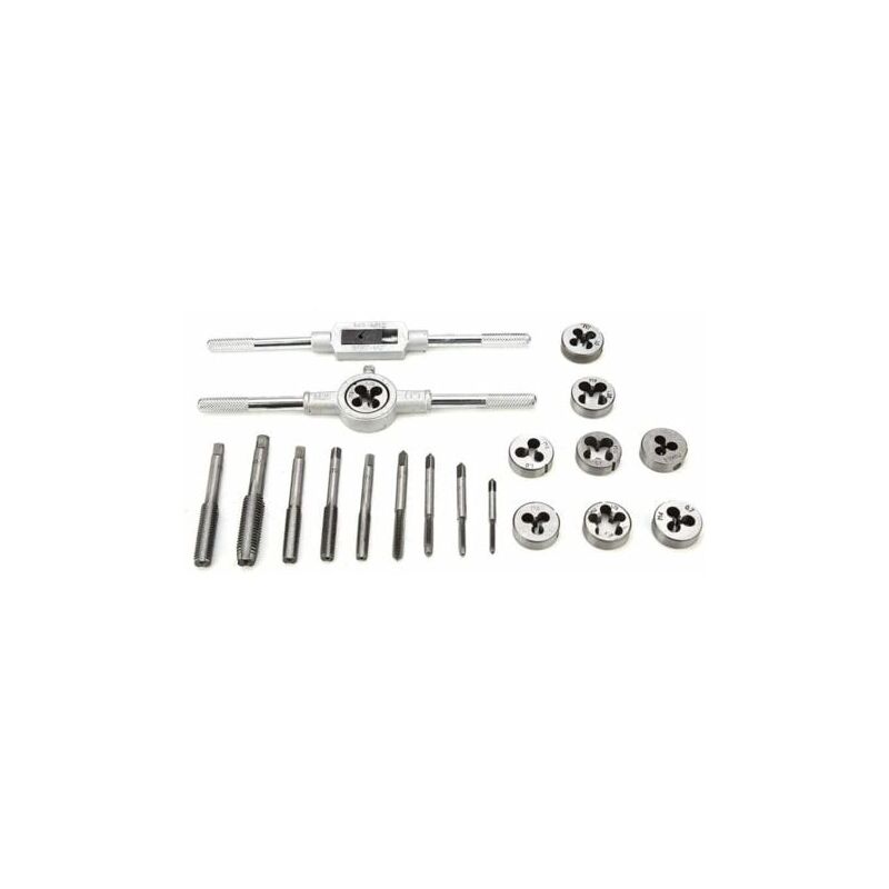 foto del prodotto aiperq ymyny 20pcs utensile per maschiatura, maschi e filiere, estrattori per viti filettate, acciaio m3 m12, con custodia