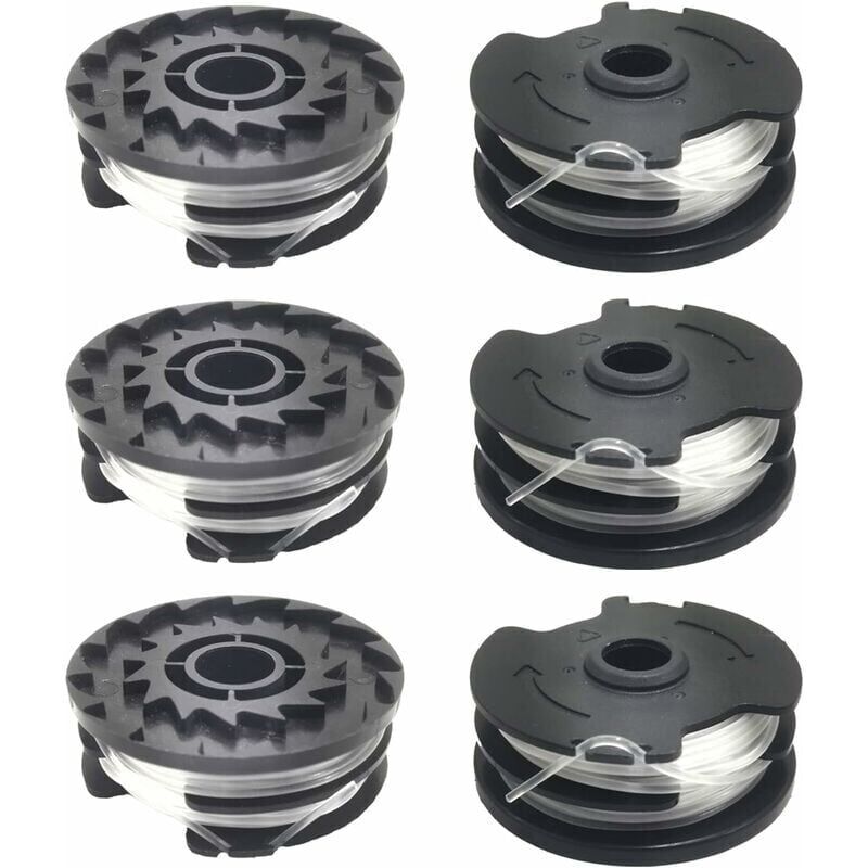 foto del prodotto aiperq ymyny 6 pezzi bobine di filo di ricambio per decespugliatore lidl parkside prta 20 li a1, b2, c3, prt 550 a1, a3, prt 300 a1