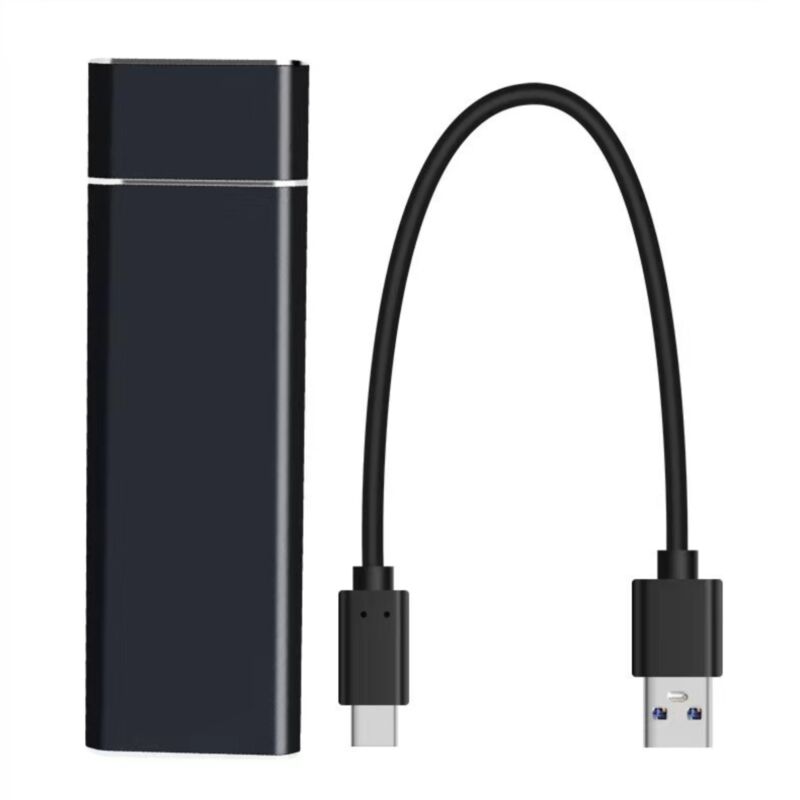 foto del prodotto aiperq ymyny 64gb disco rigido ssd esterno ultra sottile, adattatore otg type c in regalo, per laptop velocit di lettura fino a 430 mb s,