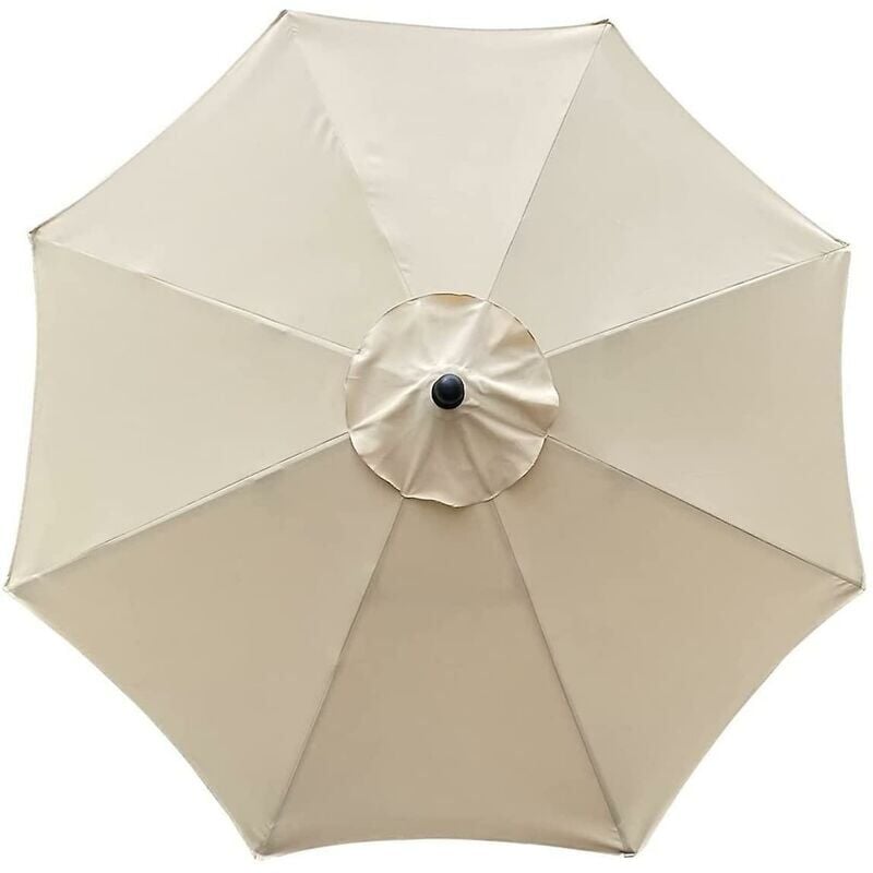foto del prodotto aiperq ymyny 8 stecche 3m ombrellone copertura impermeabile resistente ai raggi uv tessuto di ricambio per patio esterno terrazza beige