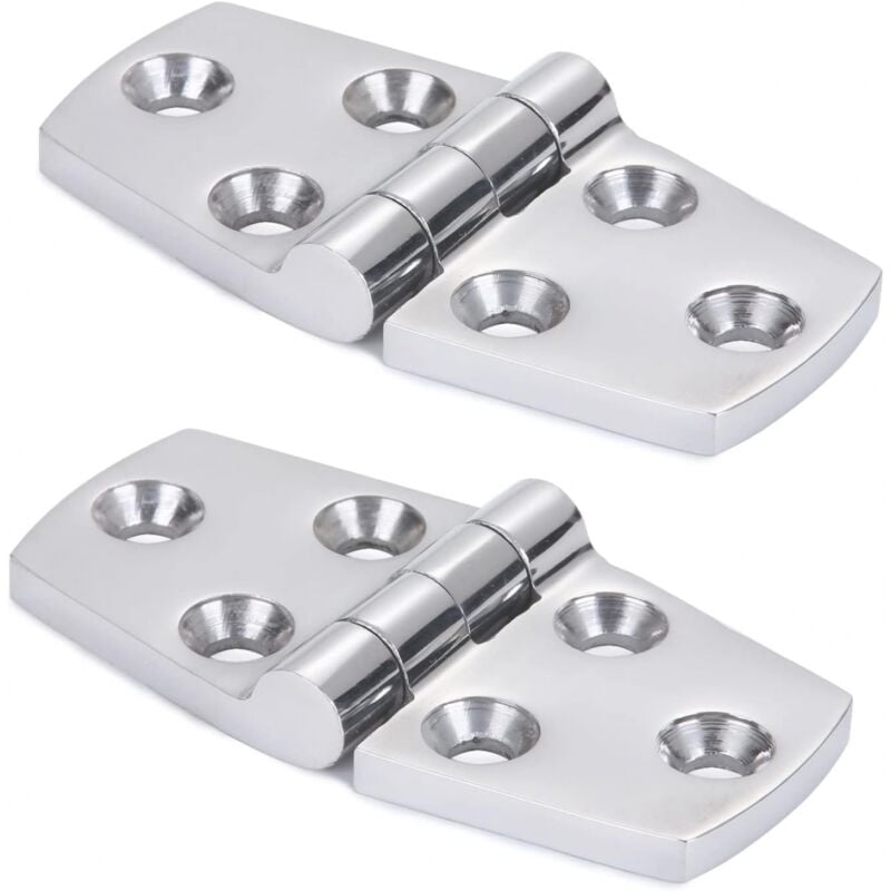 foto del prodotto aiperq - ymyny cerniere per porte marine in acciaio inox cerniere per portello per barche hardware per impieghi gravosi cerniere per barche piattaforma per armadietti sus316 2 pezzi 38 mm x 76 mm