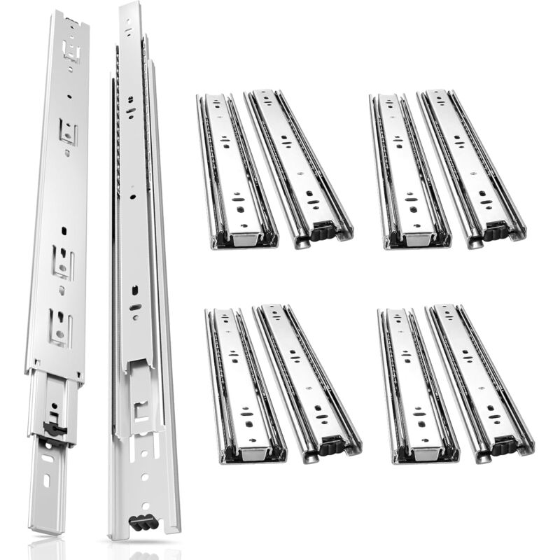 foto del prodotto aiperq ymyny guide per cassetti guide per cassetti con ritorno automatico guide per cassetti con estensione completa 45 mm 350 mm 2 paia 4 pezzi 