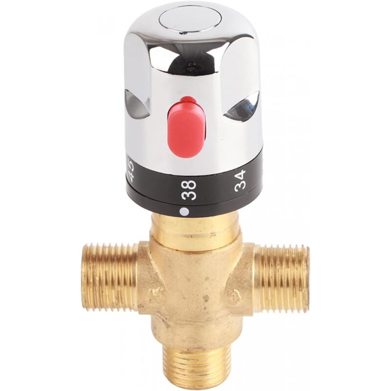 foto del prodotto aiperq ymyny miscelatore acqua calda e fredda valvola miscelatrice termostatica in ottone massiccio rubinetto temperatura fissa per lavello cucina
