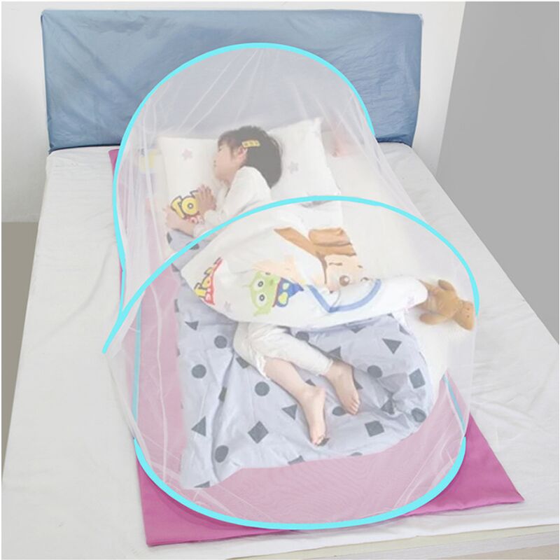 foto del prodotto aiperq zanzariera per letto ymyny pop up pieghevole baldacchino per letto per bambini, decorazione per cameretta dei bambini, casetta per