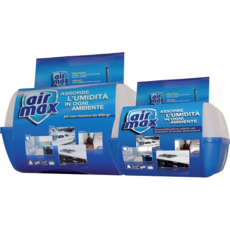 foto del prodotto air max airmax kit assorbiumidita deumidificatore per sali vaschetta da 900 gr