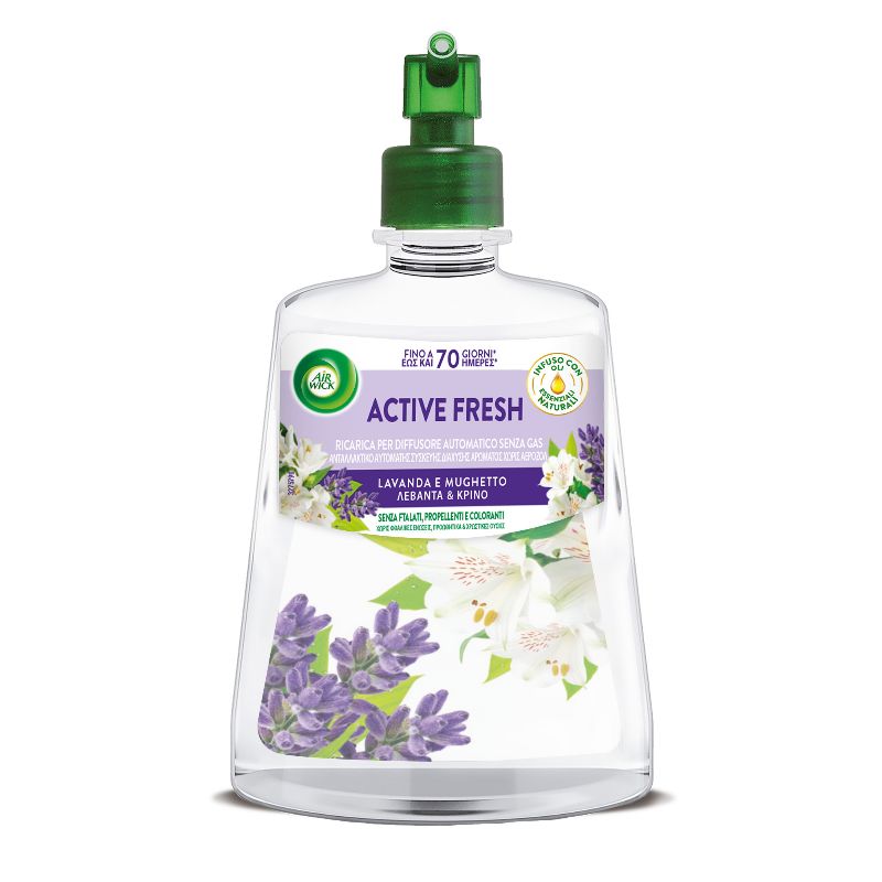 foto del prodotto air wick active fresh lavanda e mughetto ricarica per diffusore automatico 228 ml