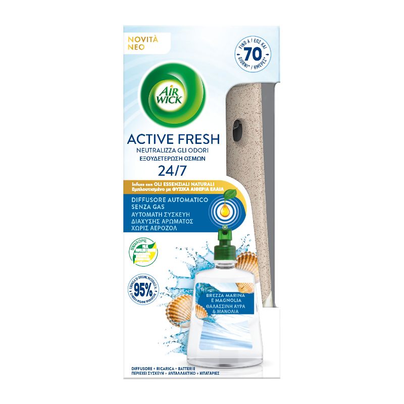 foto del prodotto air wick - active fresh - ricarica per diffusore automatico - brezza marina e magnolia