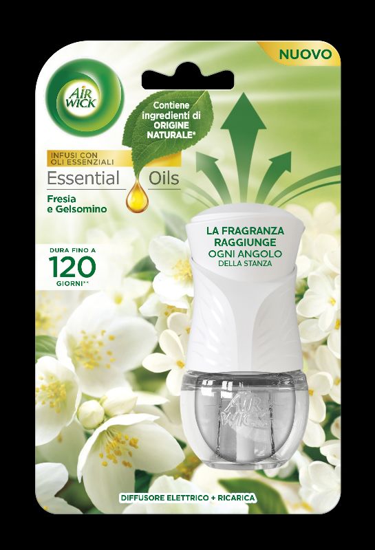 foto del prodotto air wick - fresia amp gelsomino - diffusore elettrico ricarica 19 ml