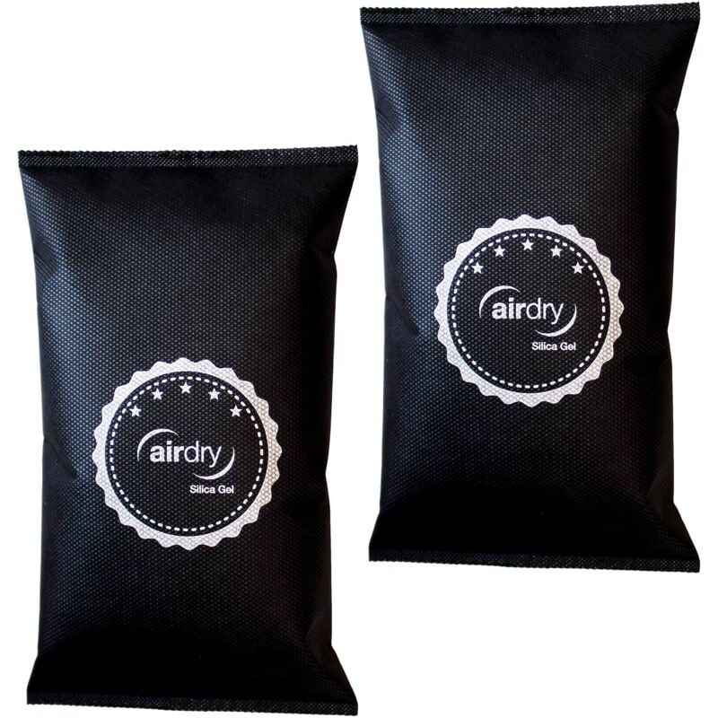 foto del prodotto airdry silica gel deumidificatore per auto 1,5 kg 2 x 750 g deumidificatore nero thomar