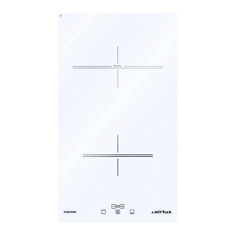 foto del prodotto airlux piano cottura a induzione domino 30cm 2 focolari neri ati322wh