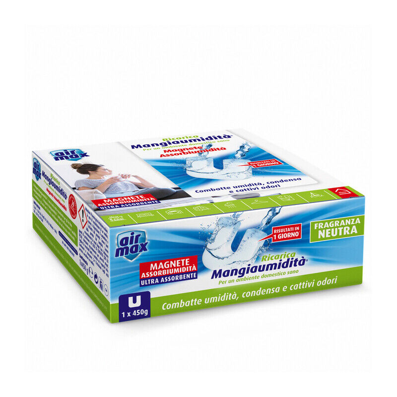 foto del prodotto airmax assorbiumidita ricarica tab neutro gr.450. prezzo per 1 pezzo.