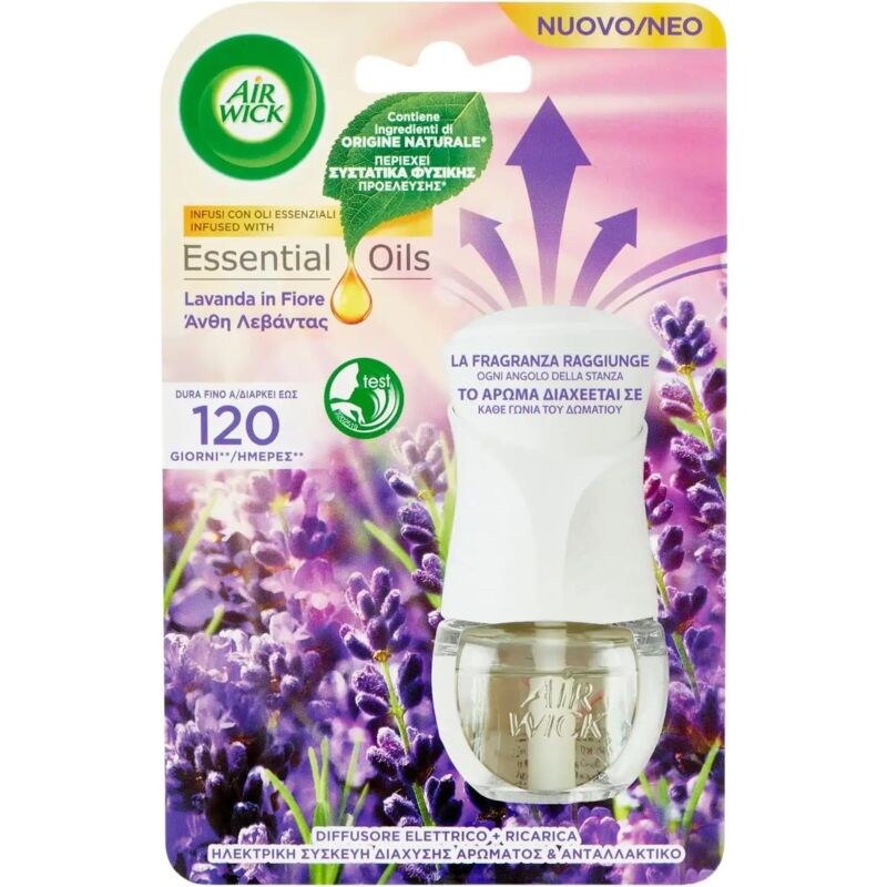 foto del prodotto airwick kit diffusore elettrico di oli essenziali con fragranza lavanda 19ml