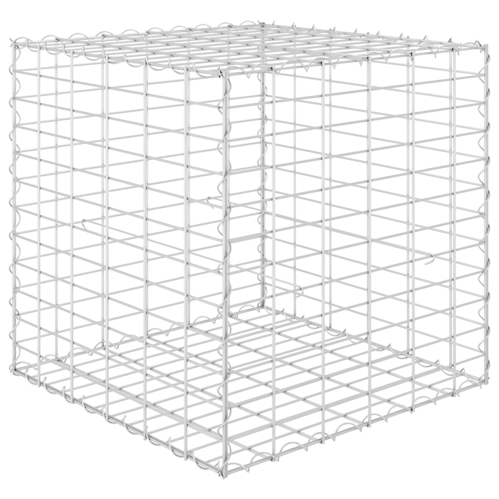 foto del prodotto aiuola rialzata fioriera piante fiori giardino gabbione cubo filo d acciaio 60 x 60 x 60 cm 02 0000967