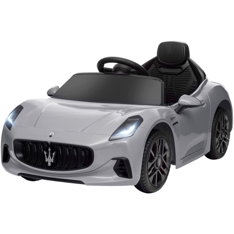 foto del prodotto aiyaplay auto per bambini 12v maserati con telecomando et 3 5 anni grigio