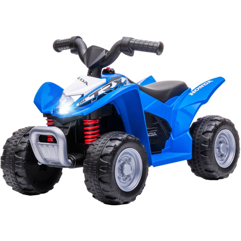 foto del prodotto aiyaplay mini quad per bambini 18 36 mesi elettrico con luci led e clacson blu