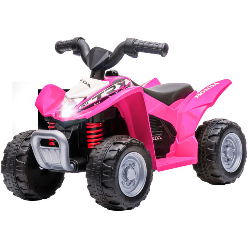 foto del prodotto aiyaplay mini quad per bambini 18 36 mesi elettrico con luci led e clacson rosa