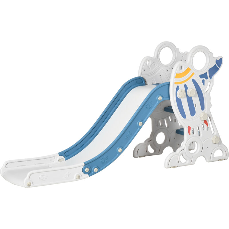 foto del prodotto aiyaplay scivolo per bambini a tema spaziale blu bianco e grigio