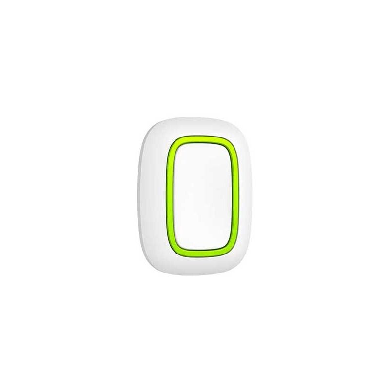 foto del prodotto ajax aj button w ajbut pulsante smart antipanico senza fili wireless 868mhz colore bianco