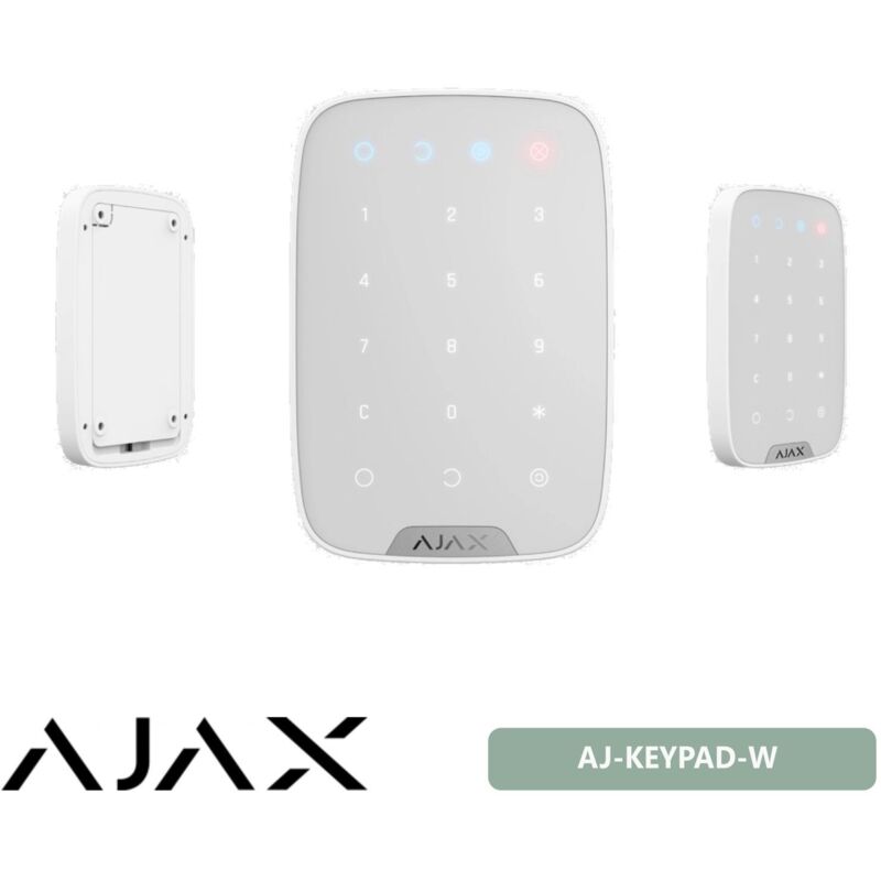 foto del prodotto ajax keypad tastiera touch wifi senza fili bianco ajkp