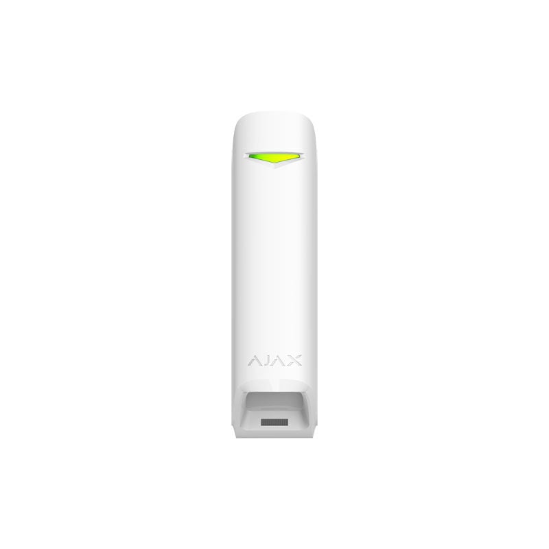 foto del prodotto ajax motionprotect curtain ajcd rilevatore di movimento pir effetto tenda a doppio fascio protezione porte finestre ip54 colore bianco