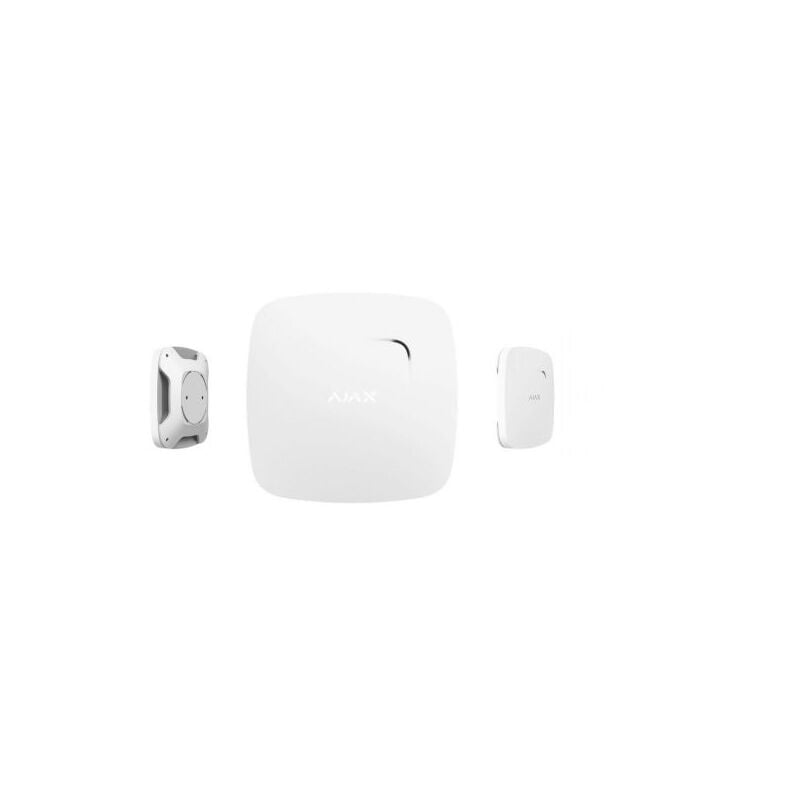 foto del prodotto ajax rilevatore di fumo antincendio fireprotect w wireless sensore temperatura e sirena integrata colore bianco
