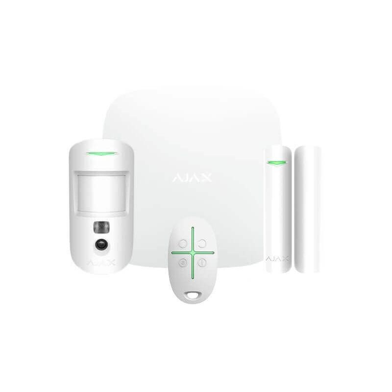 foto del prodotto ajax starterkit cam asp hub 2 motioncam doorprotect spacecontrol allarme wireless senza fili gprs lan 2sim 2g 38172