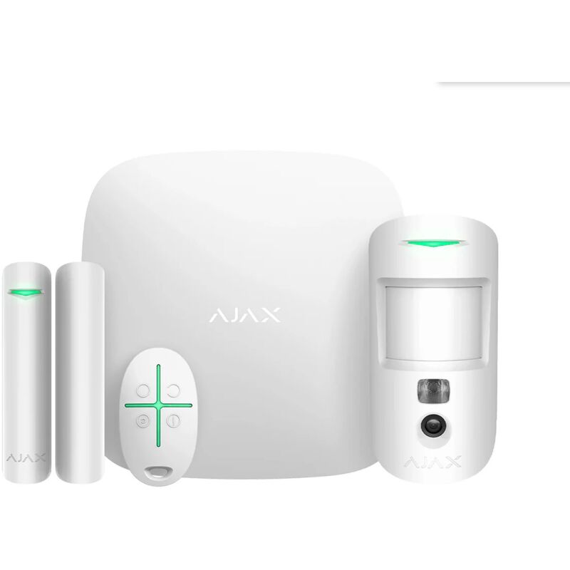 foto del prodotto ajax starterkit cam plus asp kit allarme wireless hub 2 plus motioncam doorprotect spacecontrol 38174