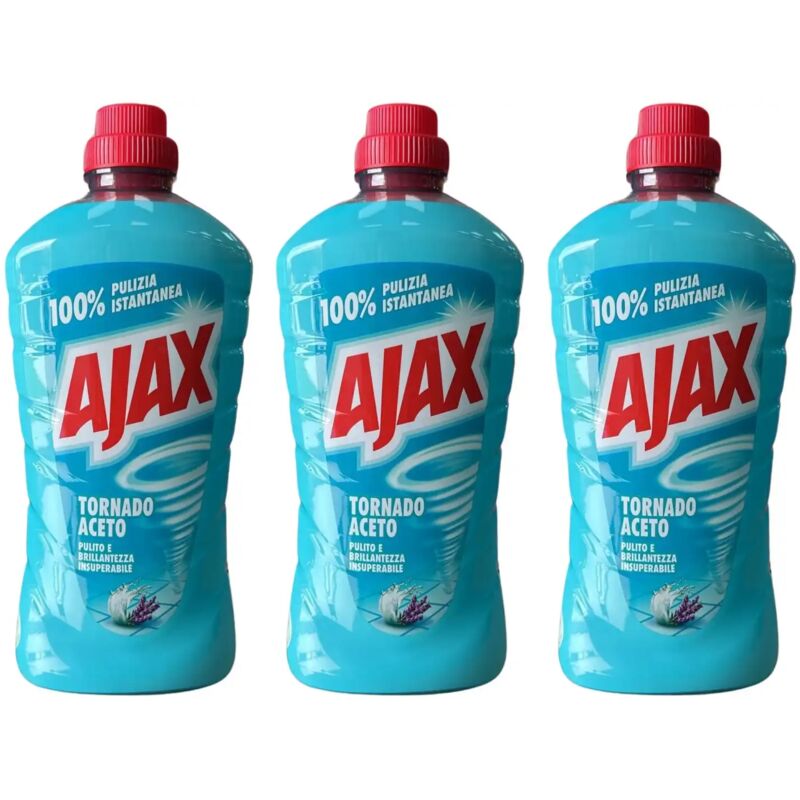 foto del prodotto ajax tornado detergente multiuso aceto 3 x 1l pulizia e freschezza naturale