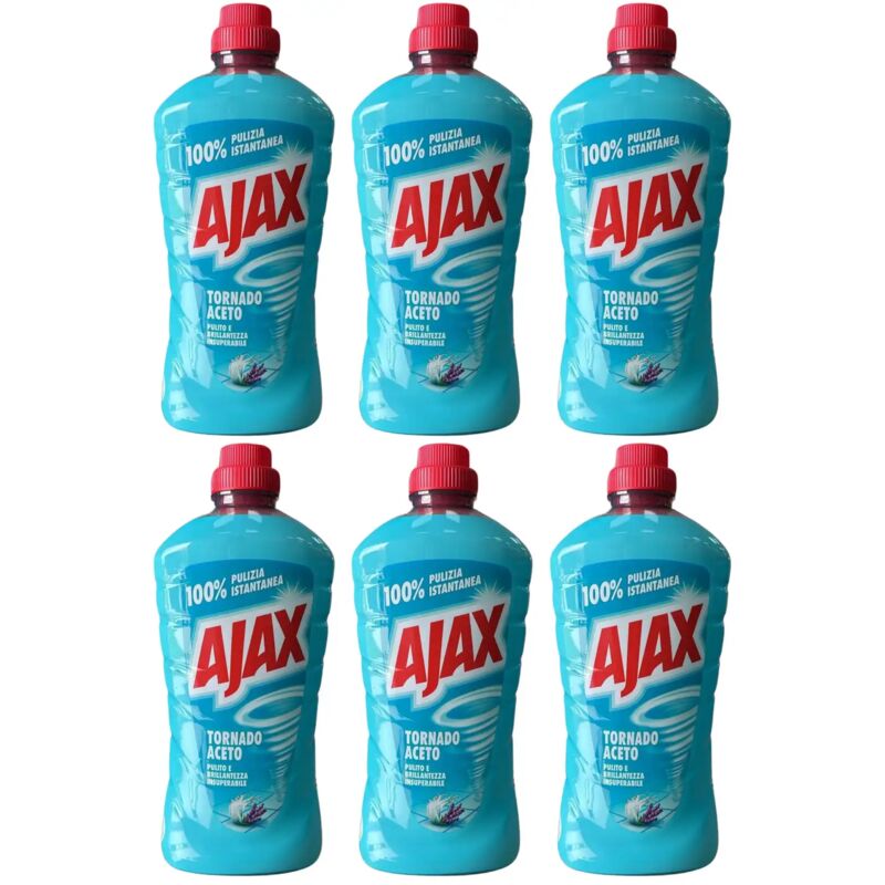 foto del prodotto ajax tornado detergente multiuso aceto 6 x 1l igiene e freschezza quotidiana
