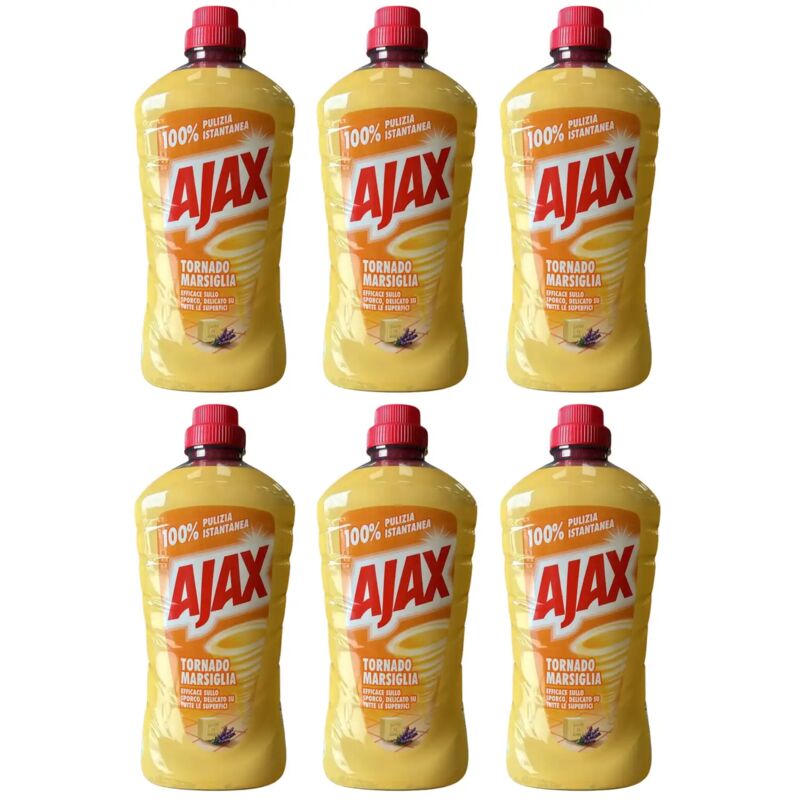 foto del prodotto ajax tornado detergente multiuso marsiglia 6 x 1l freschezza e pulito intensi