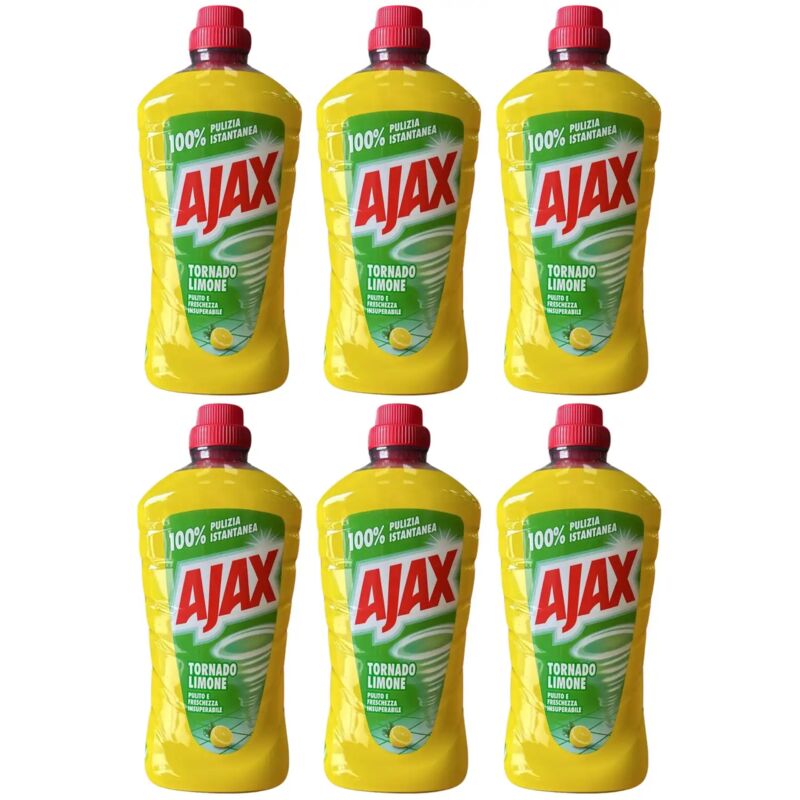 foto del prodotto ajax tornado limone 6x1l novit 2025 detergente multiuso pulizia profonda