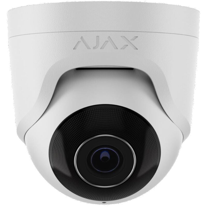 foto del prodotto ajax turretcam telecamera ip cablata 5 mp 2.8 mm poe bianco