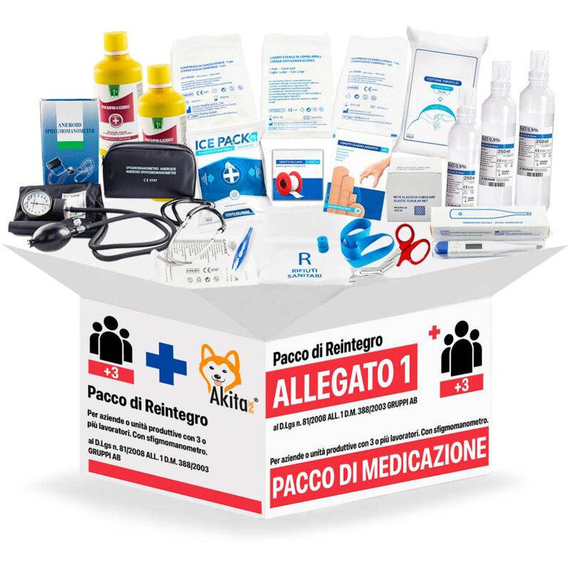 foto del prodotto akitaink reintegro cassetta pronto soccorso allegato 1 dm 388 gruppo a