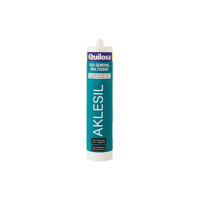 foto del prodotto aklesil silicone acido antimuffa bianco 280ml quilosa