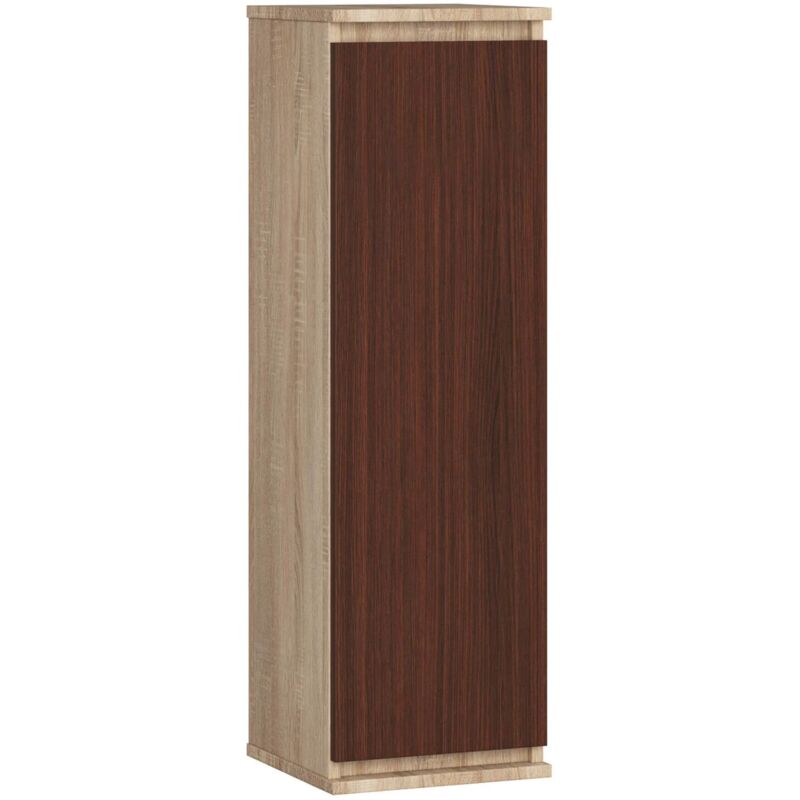 foto del prodotto akord armadietto a parete con ante strette w30 sonoma quercia 30 cm 1 anta inserto frontale weng 30x30x99 cm