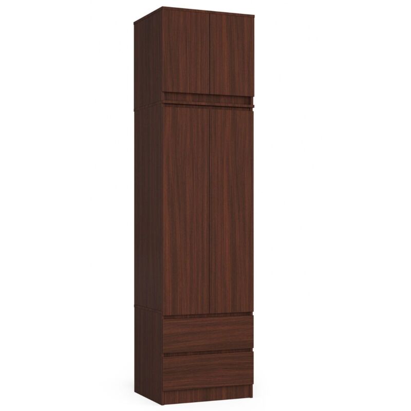 foto del prodotto akord armadio s60 con sopralzo weng 60 cm 2 ante 2 cassetti 60x51x234 cm