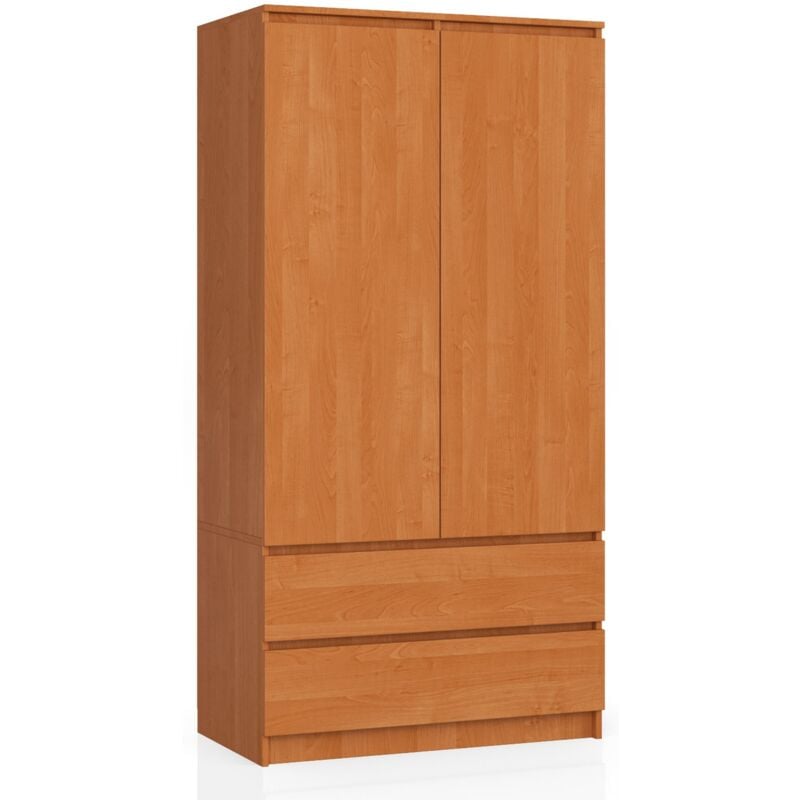 foto del prodotto akord armadio s90 ontano 90 cm 2 ante 2 cassetti 90x51x180 cm