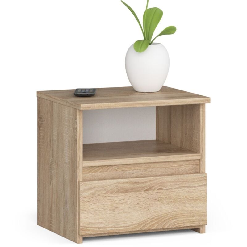 foto del prodotto akord comodino cl1 sonoma quercia 40 cm 1 cassetto 40x35x40 cm
