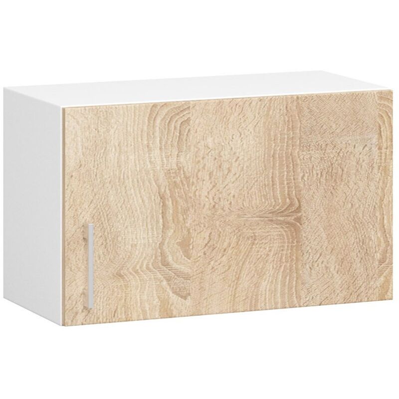 foto del prodotto akord mobile da cucina pensile sistema lima bianco 60 cm 1 anta inserto frontale sonoma quercia 60x30,5x29 cm
