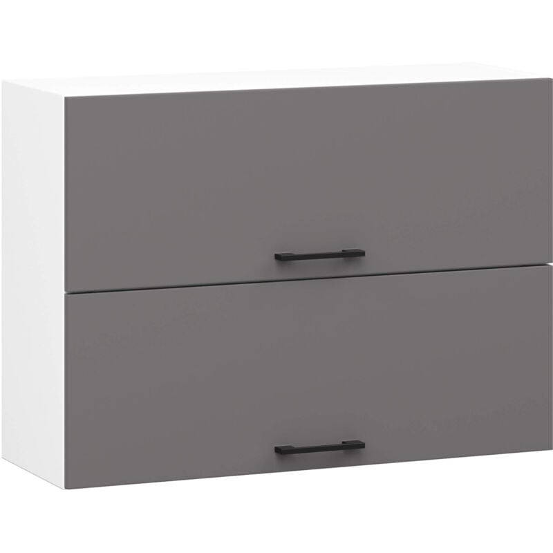 foto del prodotto akord mobile da cucina pensile sistema oliwia g2 bianco, grigio grafite 80 cm 2 ante 80x30x58 cm