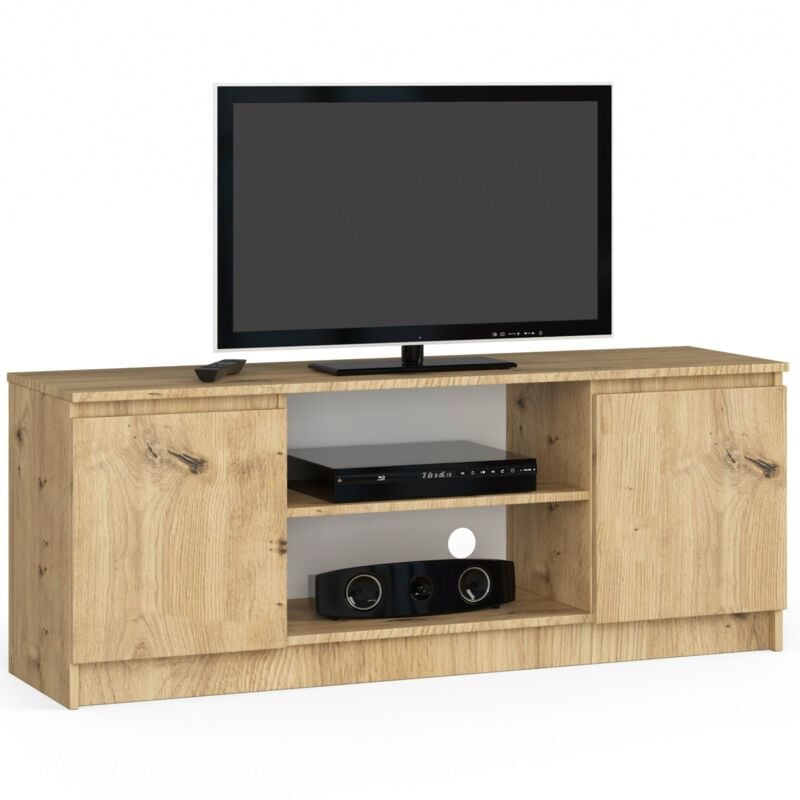 foto del prodotto akord mobile tv quercia artisan 140 cm 2 ante 140x40x55 cm