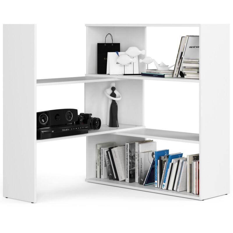 foto del prodotto akord scaffale twist bianca 173,6 cm 173,6x30x109,3 cm